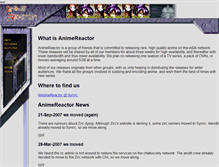 Tablet Screenshot of anime-reactor.net