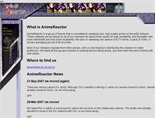 Tablet Screenshot of anime-reactor.com
